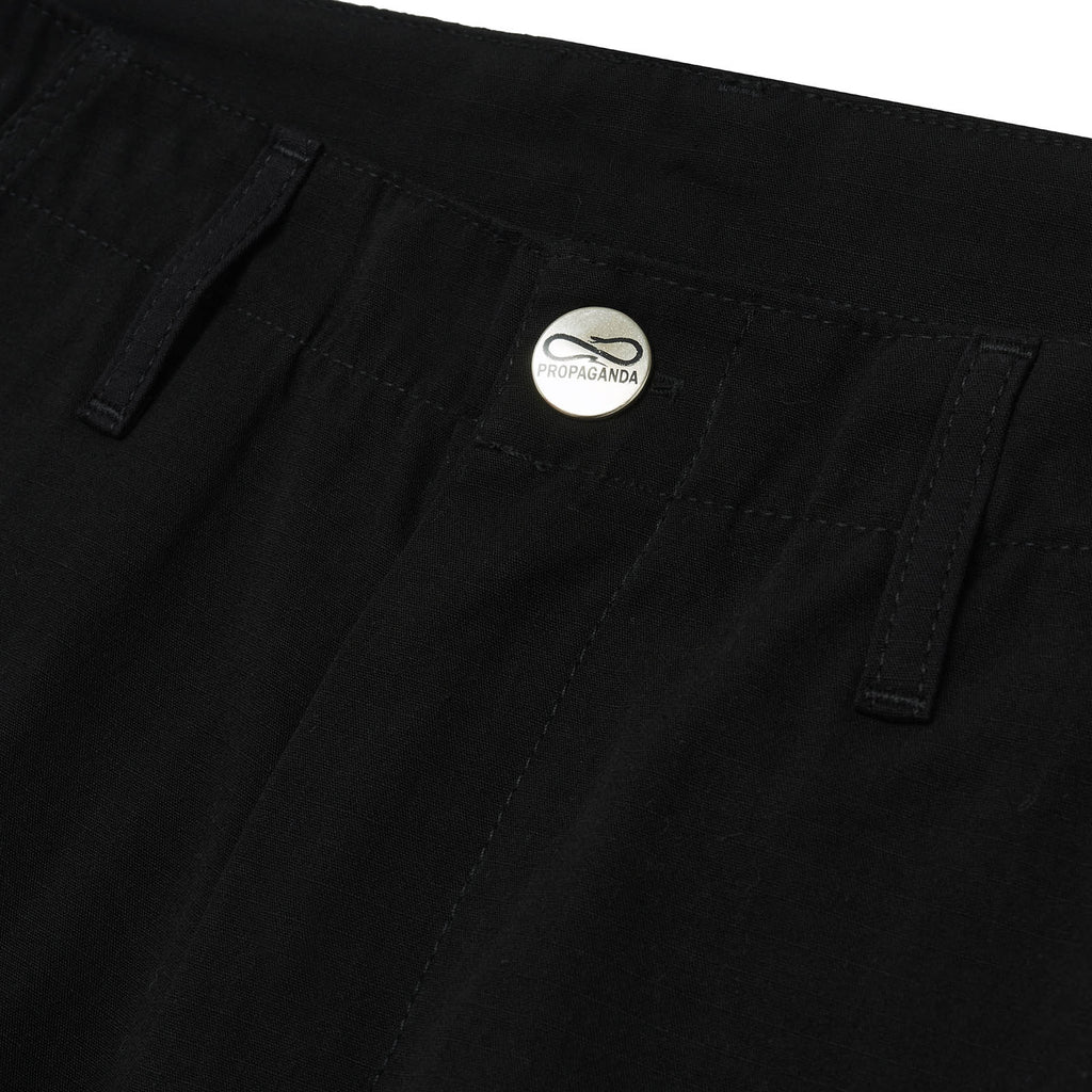 Propaganda Pantaloni Label Cargo Pants Black Uomo - 4