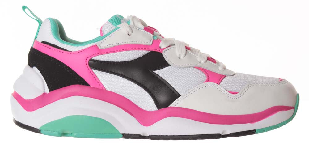 Diadora Scarpe Whizz Run White Fluo Fuchsia Electric Gr Bianco Uomo - 1