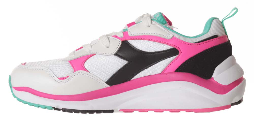 Diadora Scarpe Whizz Run White Fluo Fuchsia Electric Gr Bianco Uomo - 2
