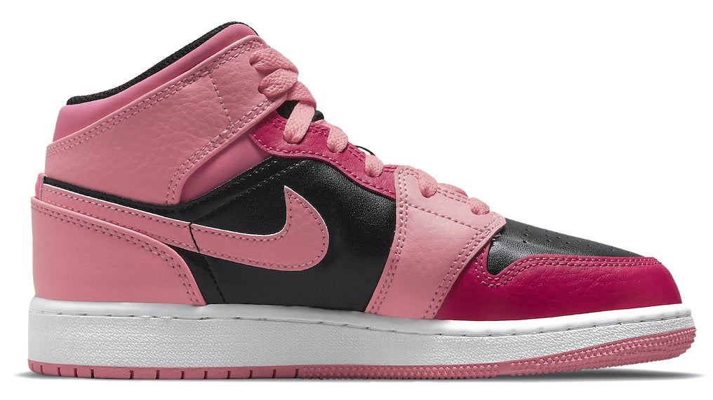 Jordan Air 1 Mid Gs Coral Chalk Pink Shoes Donna - 1