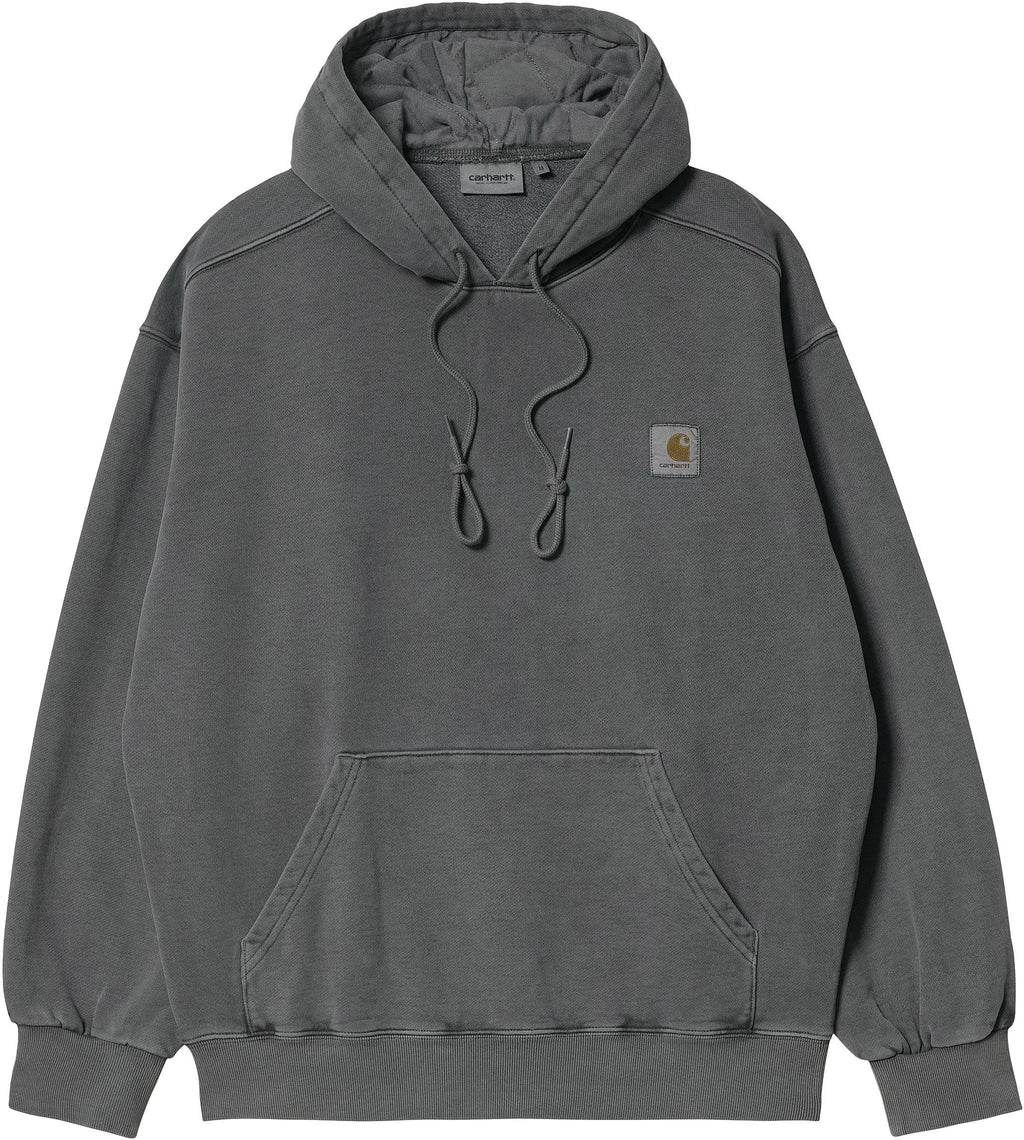 Carhartt Wip Felpa Hooded Vista Sweat Soot Grigio Uomo - 1