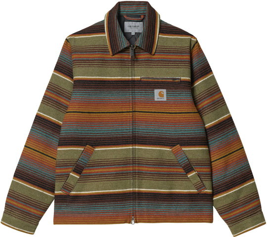 Carhartt Wip Giacca Detroit Tuscon Jacket Tuscon Stripe Dollar Green Uomo Verde