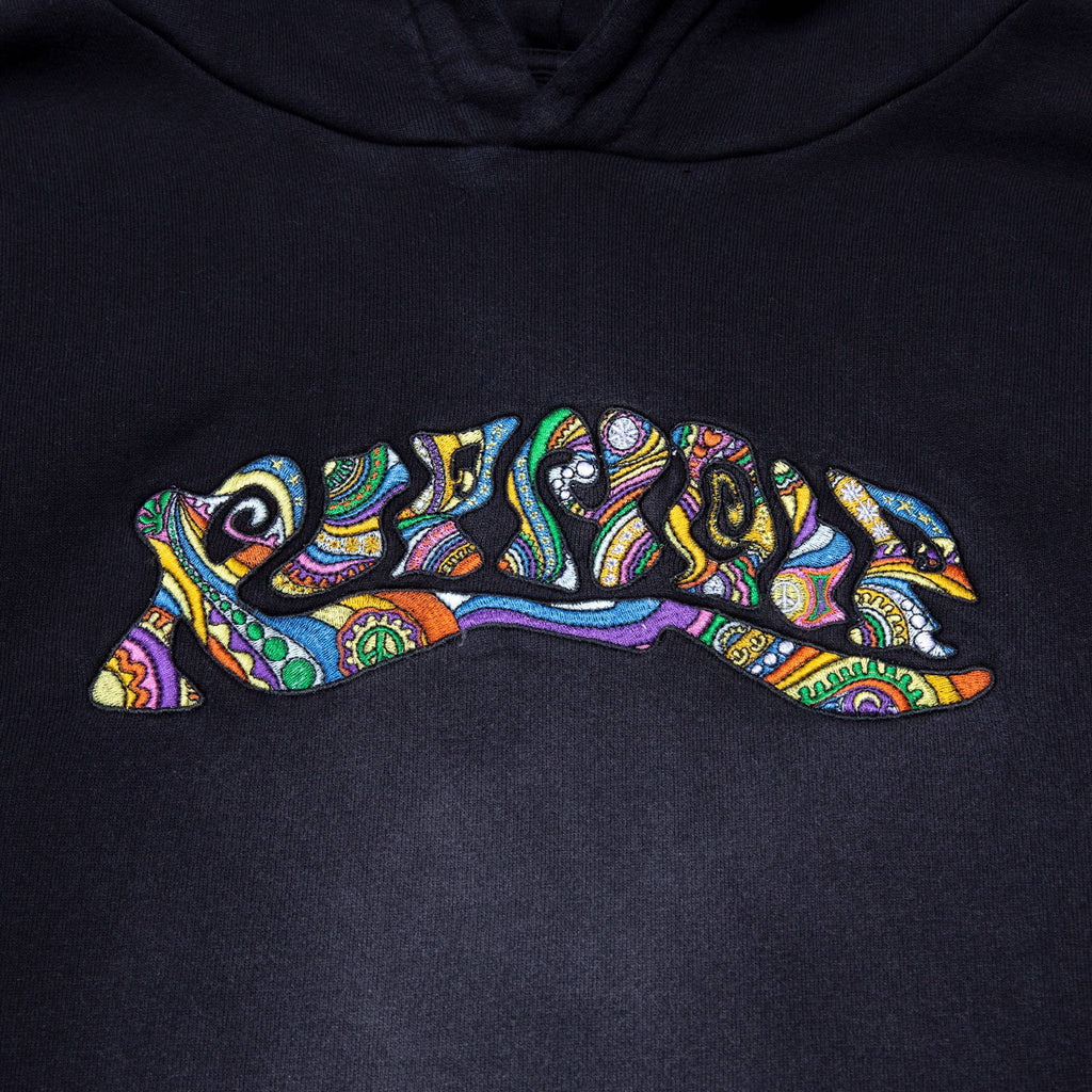 Ripndip Felpa Tribe Embroidered Hoodie Faded Black Nero Uomo - 2