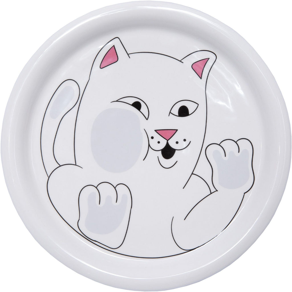 Ripndip Piatto Squished Nerm Ceramic Plate White Bianco Uomo - 1