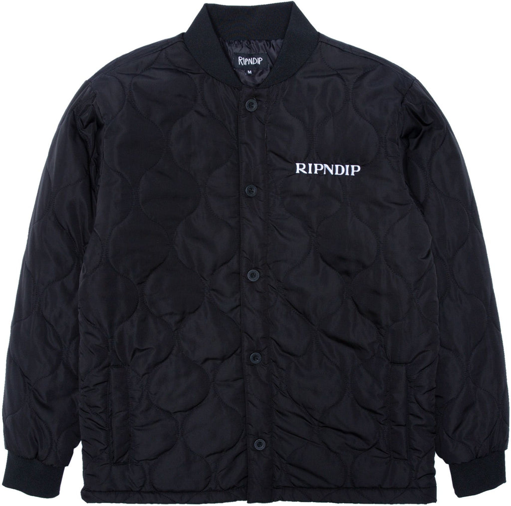 Ripndip Giacca Nermboutins Quilted Bomber Jacket Black Nero Uomo - 2