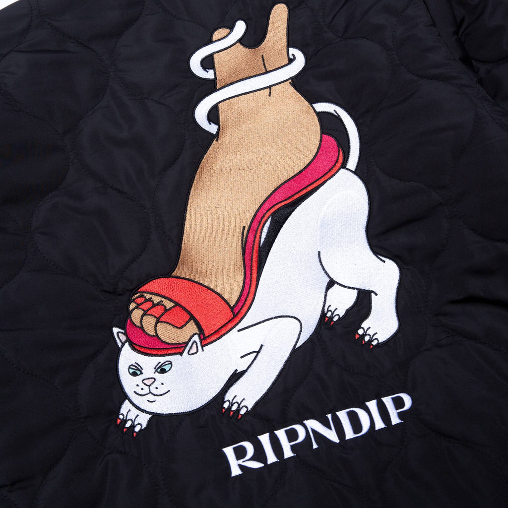 Ripndip Giacca Nermboutins Quilted Bomber Jacket Black Nero Uomo - 4