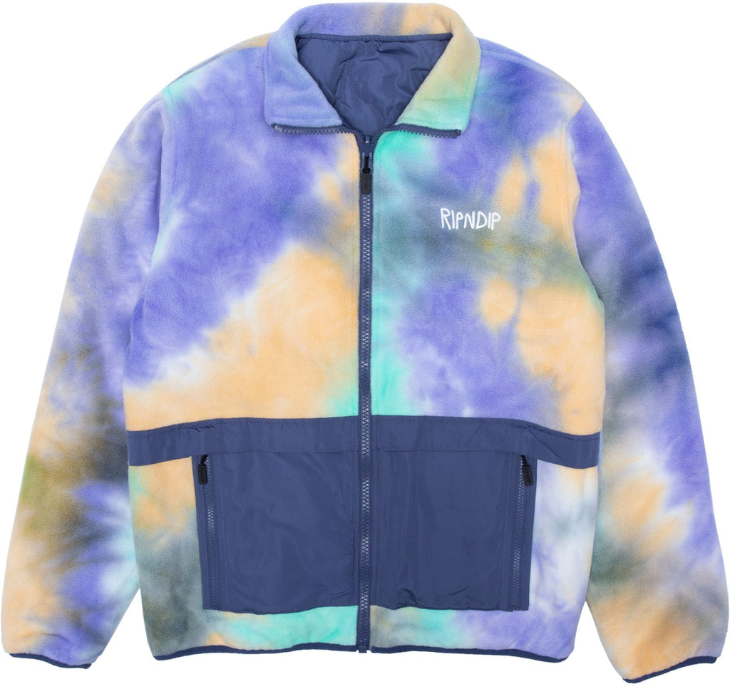 Ripndip Giacca Castanza Reversible Brushed Fleece Quilted Jacket Purple Viola Uomo - 2