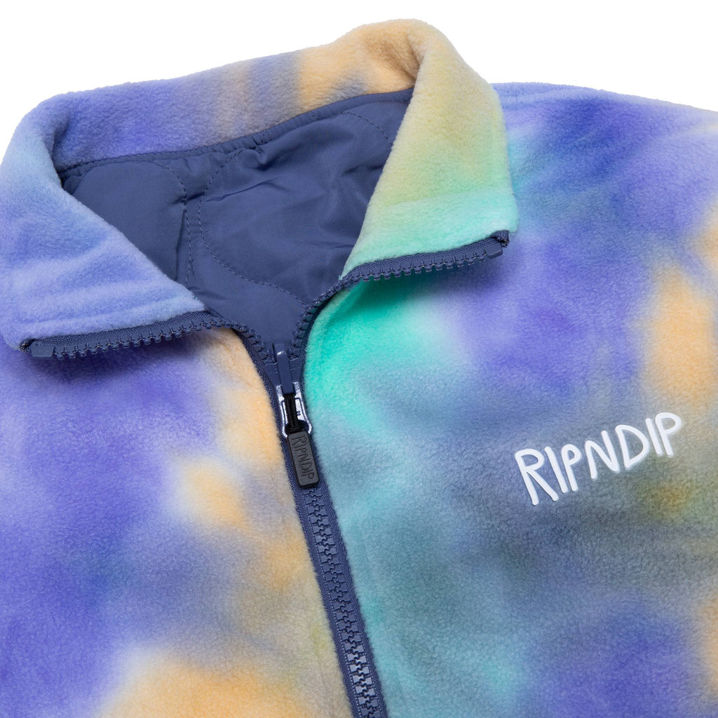 Ripndip Giacca Castanza Reversible Brushed Fleece Quilted Jacket Purple Viola Uomo - 4