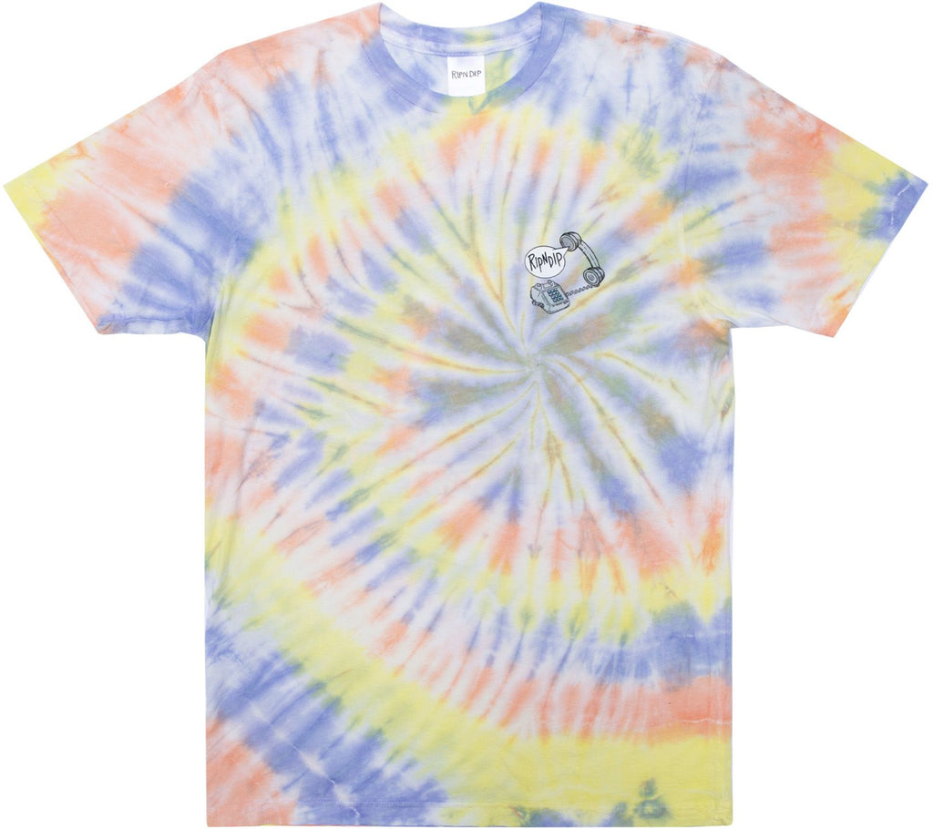 Ripndip T-shirt Hows My Attitude Tee Spiral Tie Dye Multicolor Uomo - 2