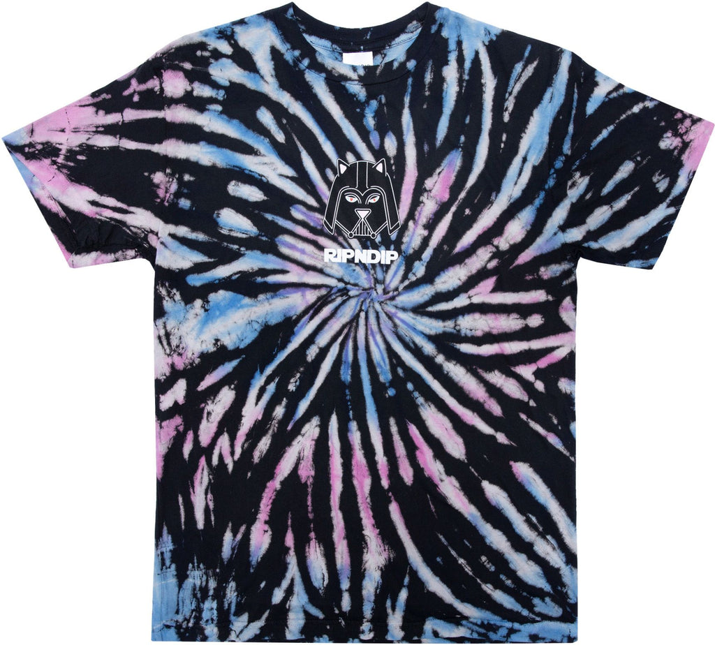 Ripndip T-shirt Far Far Away Tee Black Blue Tie Dye Nero Uomo - 2