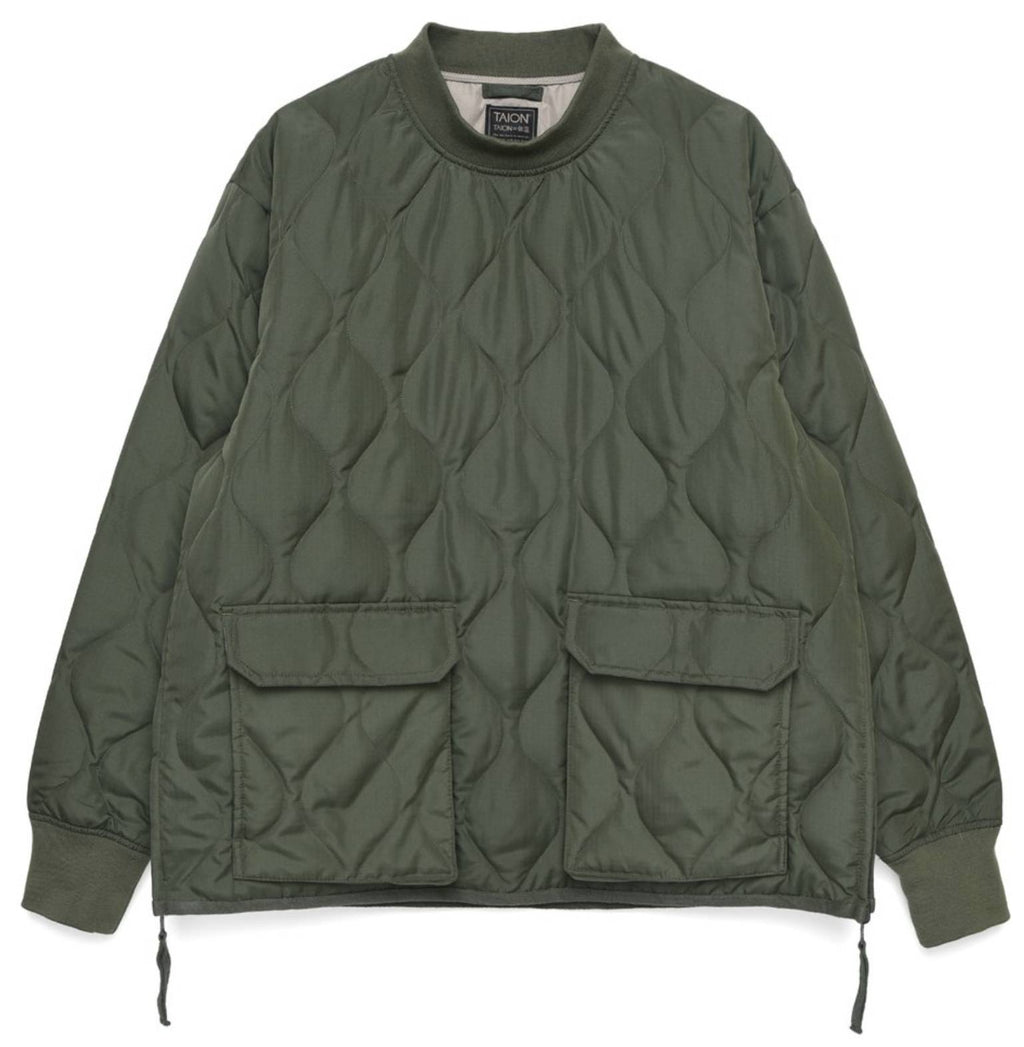 Taion Giacca Military Pullover Olive Verde Militare Uomo - 1