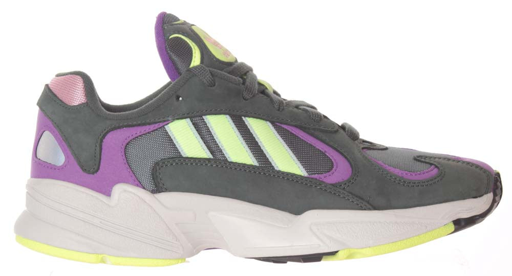Adidas Scarpe Yung-1 Bd7655 Legend Ivy Hi-res Yellow Active Purple Grigio Uomo - 1