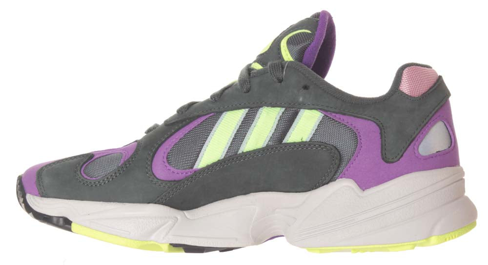Adidas Scarpe Yung-1 Bd7655 Legend Ivy Hi-res Yellow Active Purple Grigio Uomo - 3