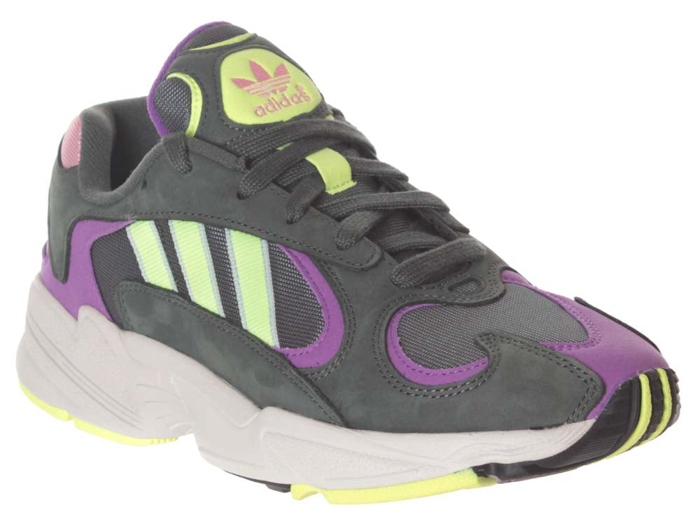 Adidas Scarpe Yung-1 Bd7655 Legend Ivy Hi-res Yellow Active Purple Grigio Uomo - 4