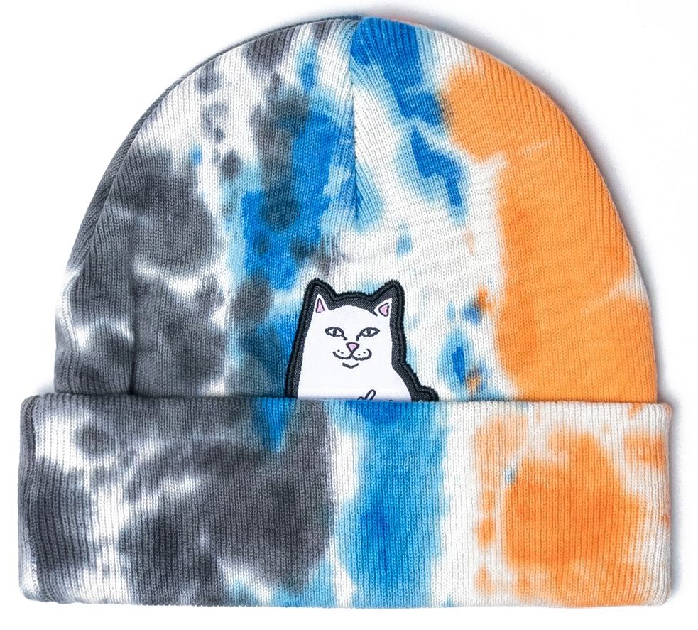 Ripndip Cuffia Lord Nermal Beanie Tie Dye Multicolor Uomo - 1