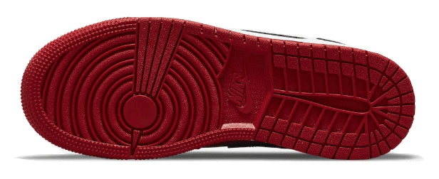 Jordan Air 1 Mid Shoes Gym Red Black White Gs Rosso Donna - 6