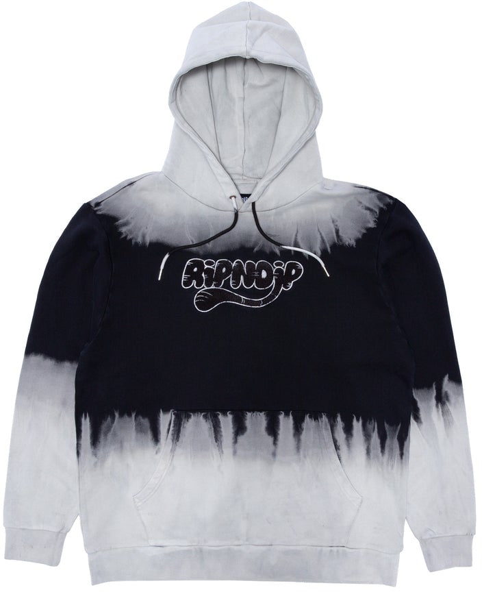 Ripndip Felpa Ripntail Hoodie Tan Black Stripe Dye Nero Uomo - 1