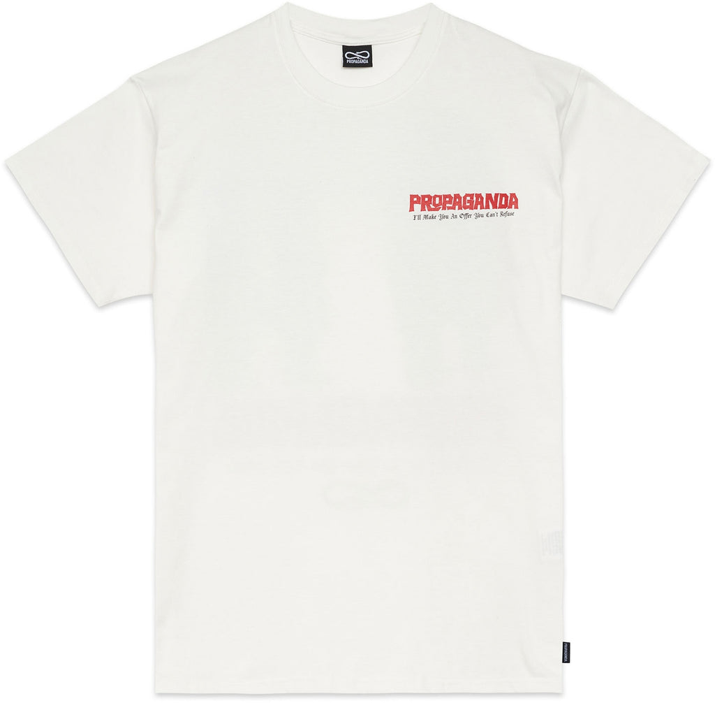 Propaganda T-shirt Grave Tee Natural Bianco Uomo - 2