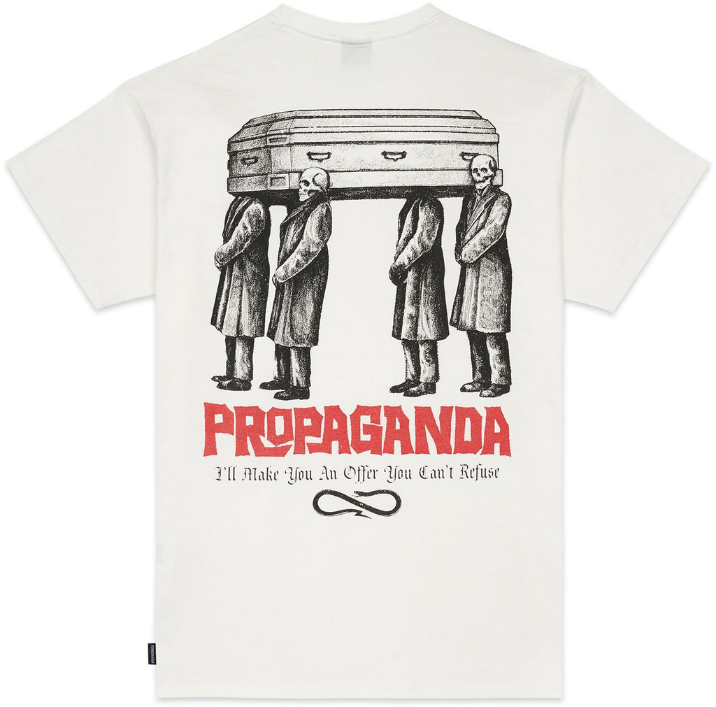 Propaganda T-shirt Grave Tee Natural Bianco Uomo - 1