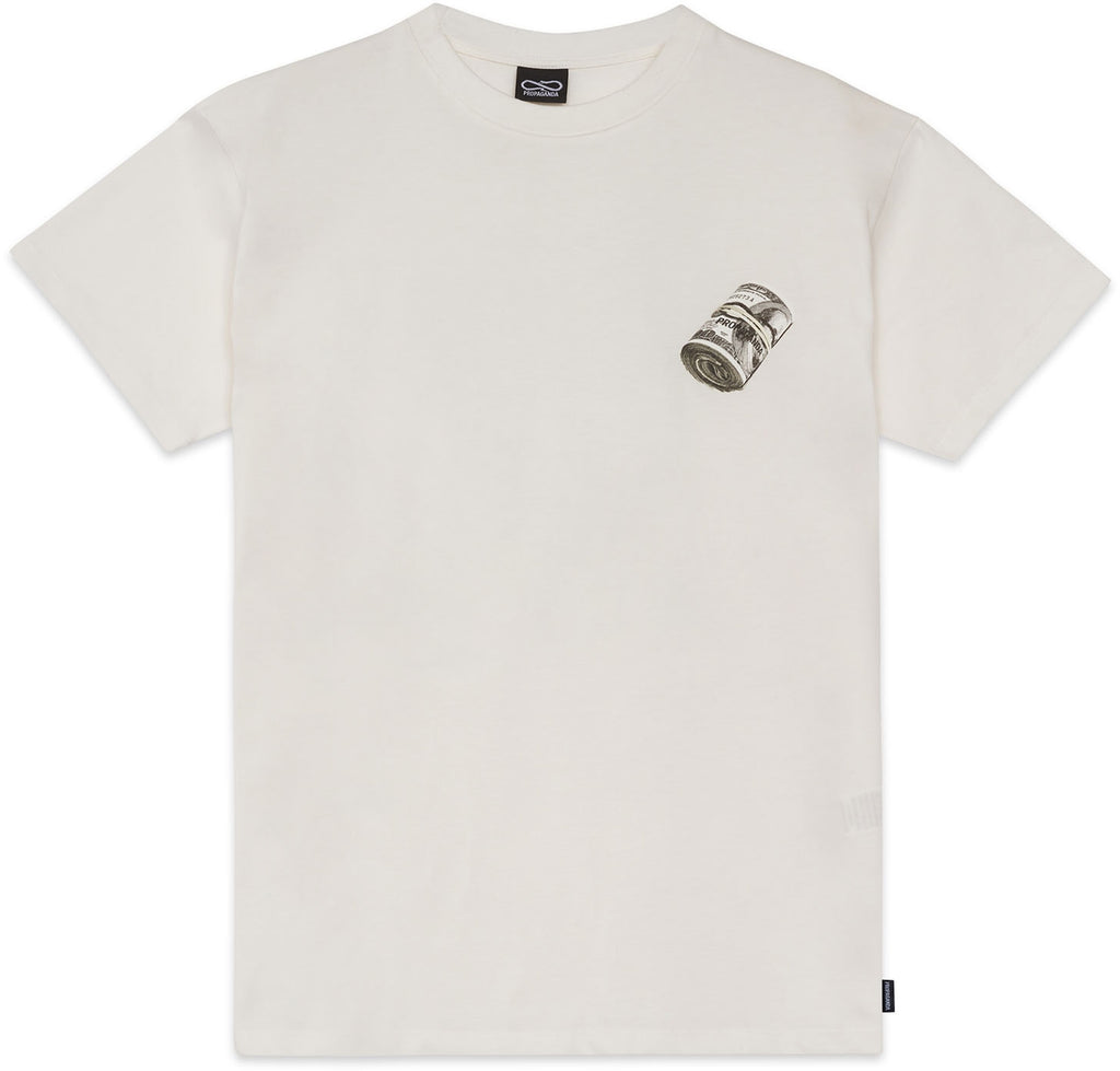 Propaganda T-shirt Bmf Tee Natural Bianco Uomo - 2