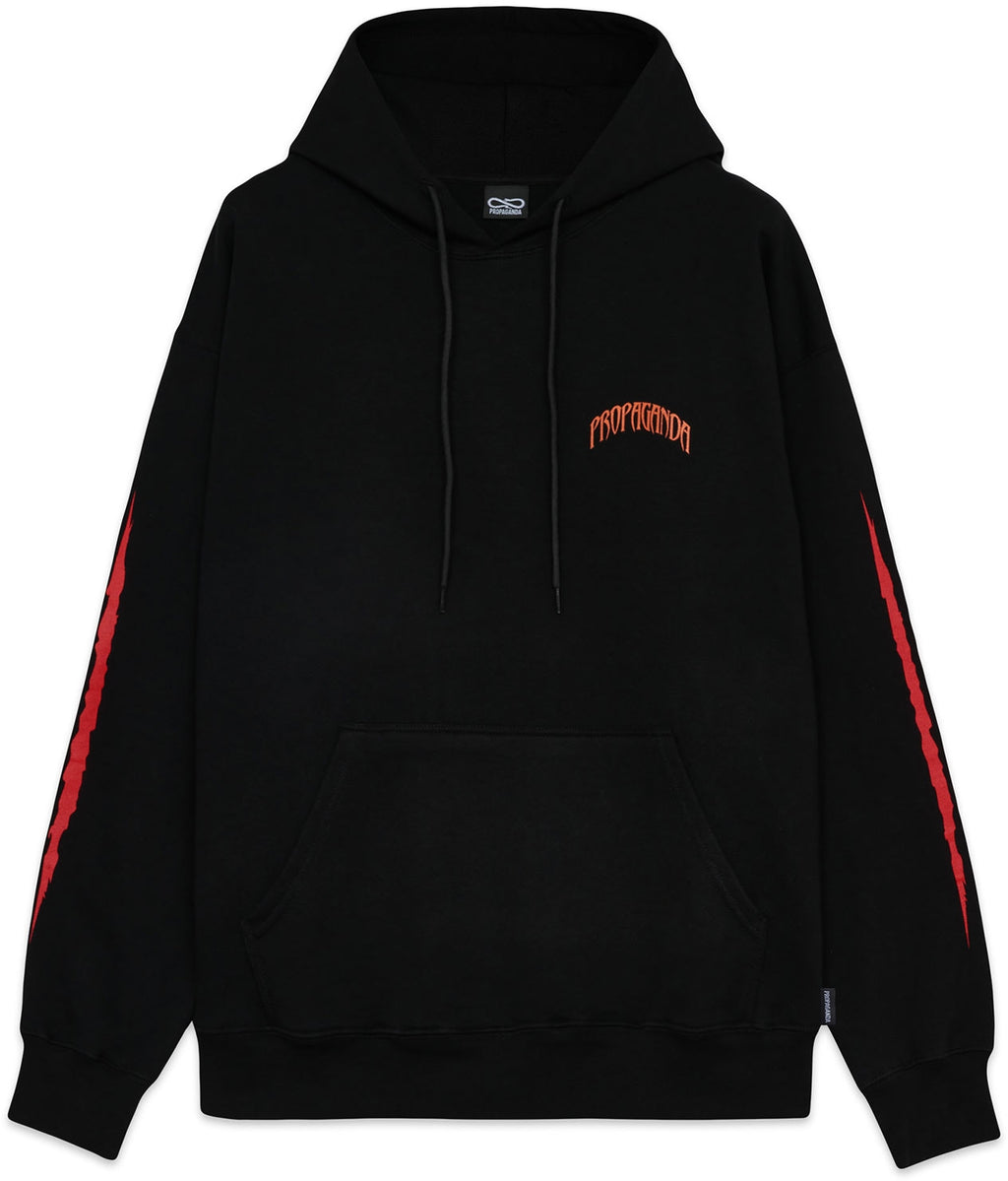 Propaganda Felpa Grizzly Hoodie Black Nero Uomo - 2