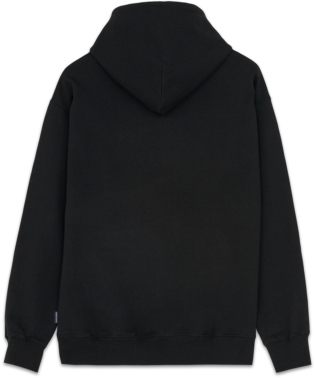 Propaganda Felpa Flame Hoodie Black Nero Uomo - 2