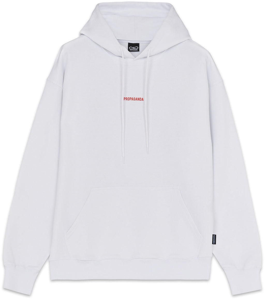 Propaganda Felpa Ribs Hoodie White Bianco Uomo - 2