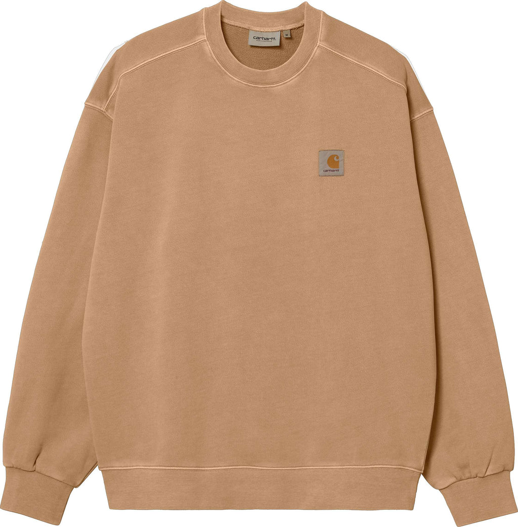 Carhartt Wip Felpa Nelson Sweat Dusty H Brown Beige Uomo - 1