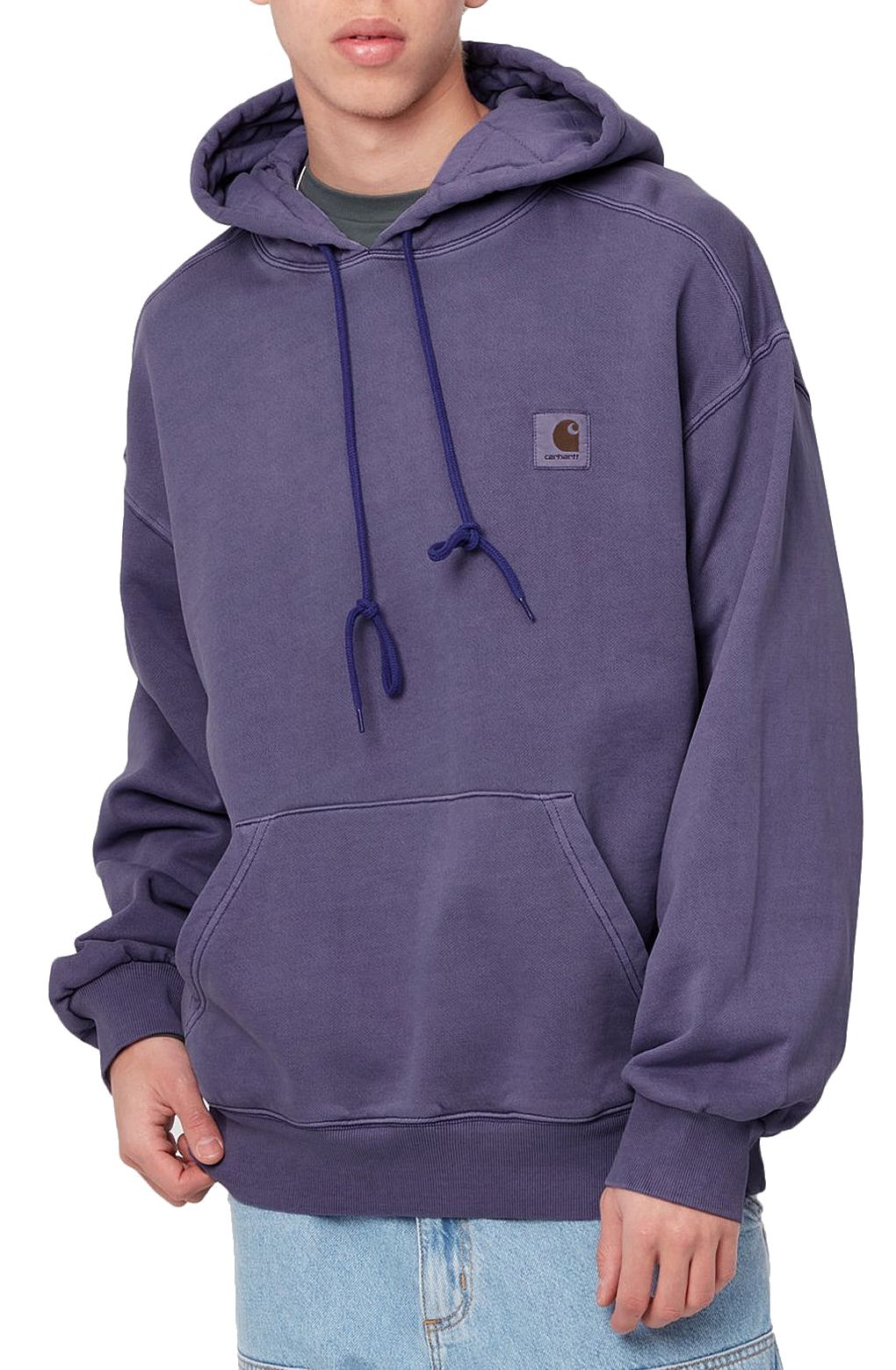 Carhartt Wip Felpa Hooded Nelson Sweat Razzmic Viola Uomo - 3