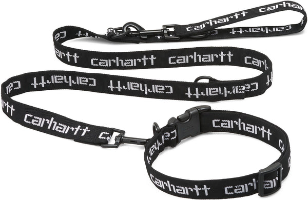 Carhartt WIP guizaglio e collare Script Dog Leash & Collar black