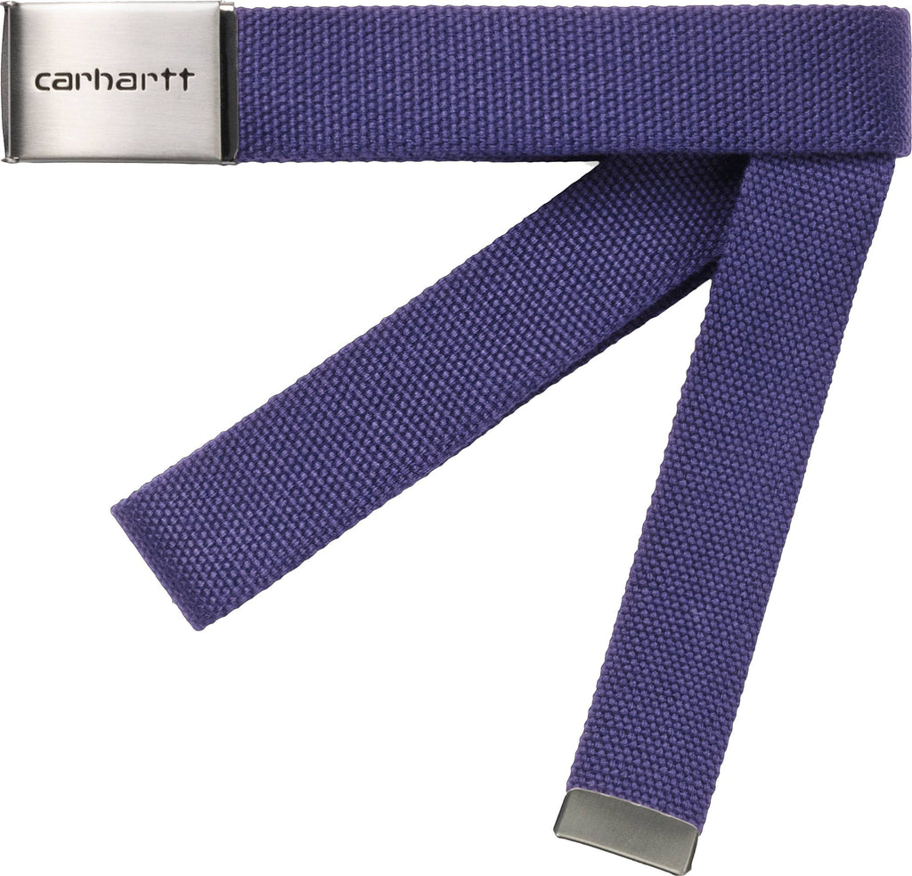 Carhartt Wip Cinta Clip Belt Chrome Razzmic Viola Uomo - 1