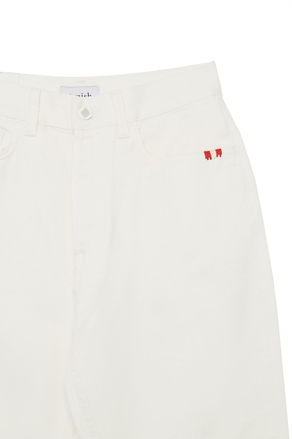 Amish Jeans Kendall Bull Ecru Sw Bianco Donna - 3