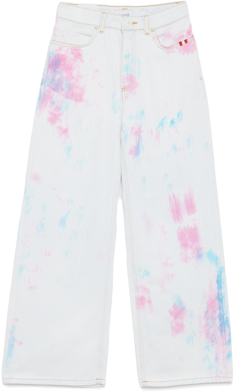 Amish Jeans Linda Denim Blach & Color Denim Bianco Donna - 1