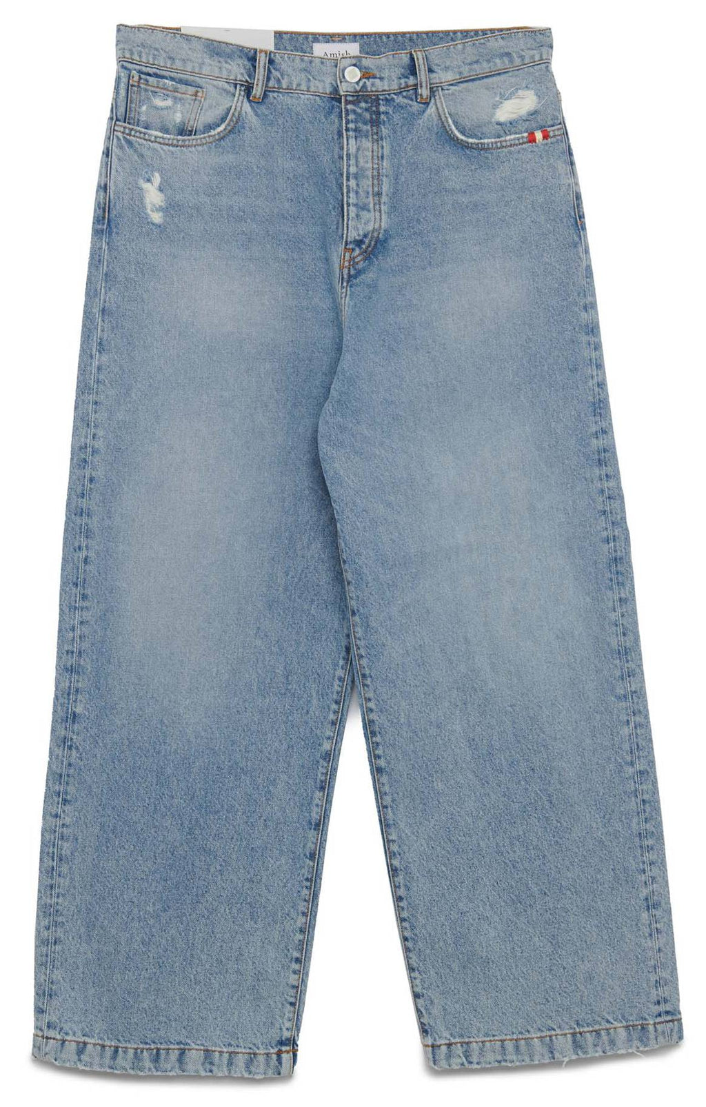 Amish Jeans Wide Jeans Denim Summer Denim Blue Uomo - 1