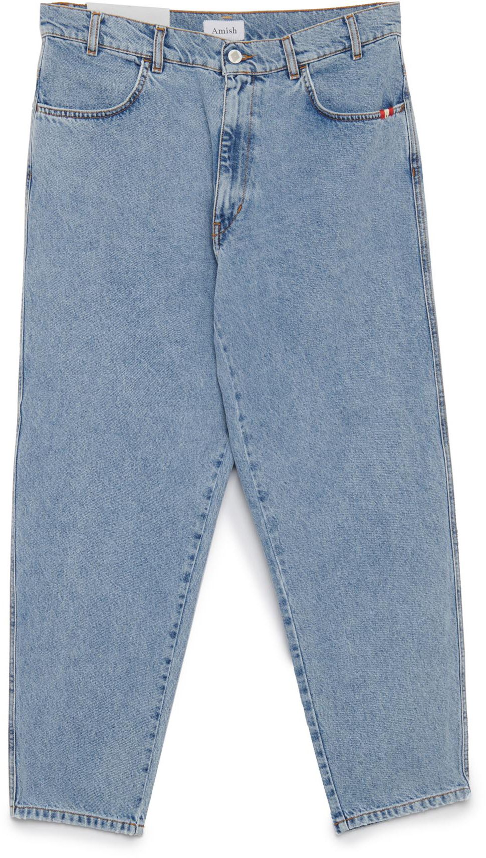 Amish Jeans Bernie Denim Real Stone Blue Uomo - 1