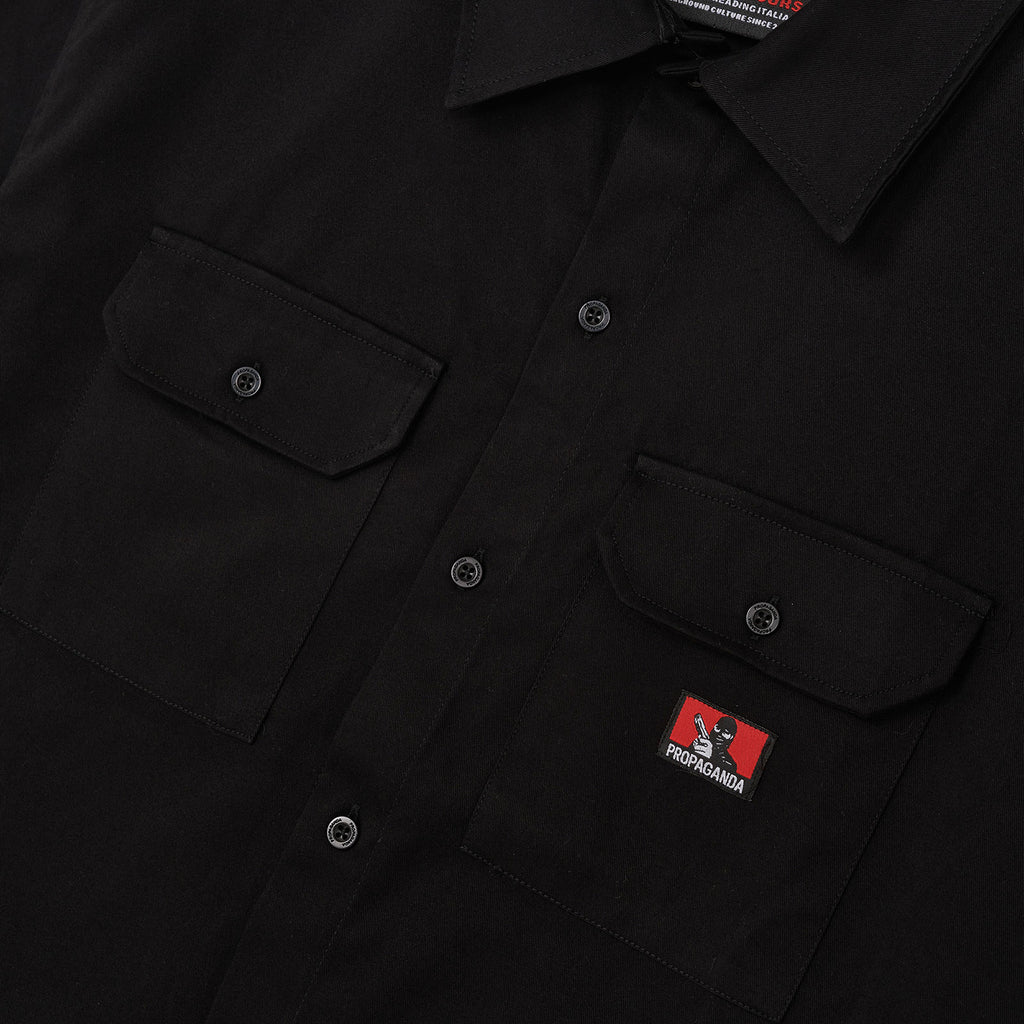 Propaganda Camicia Robber Work Shirt Black Nero Uomo - 2