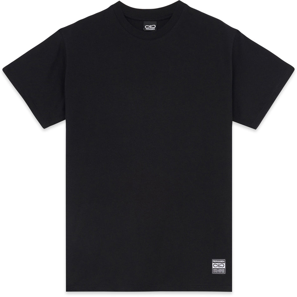Propaganda T-shirt Label Tee Black Nero Uomo - 2