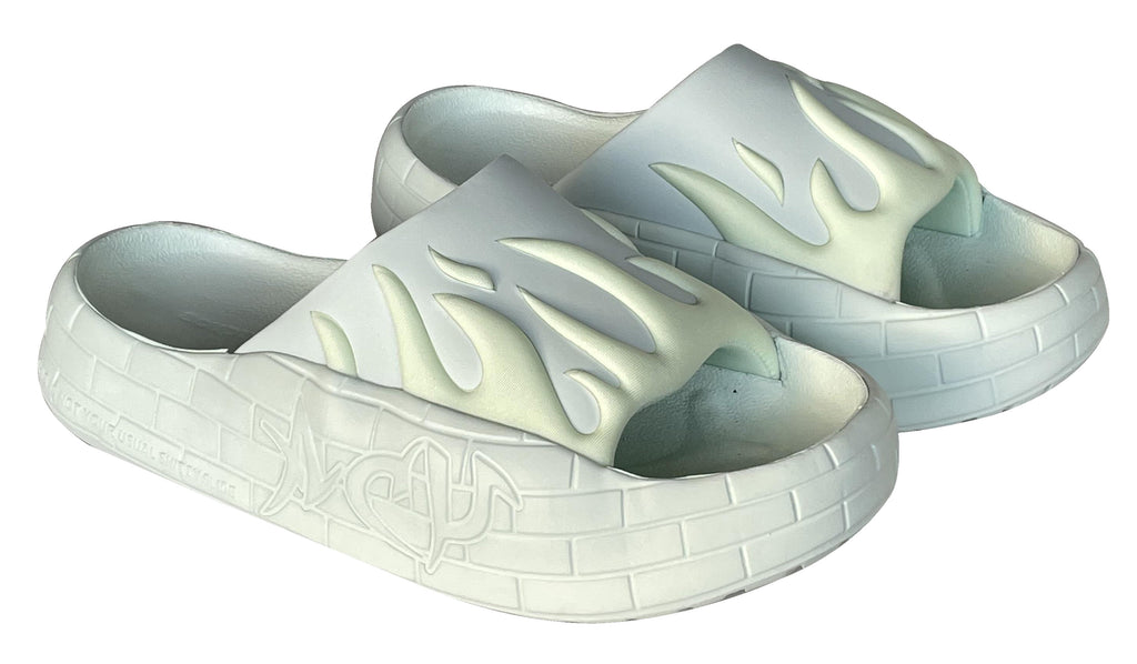 Acupuncture Ciabatte Acu Nyu Slide Celestial Green Verde Uomo - 3
