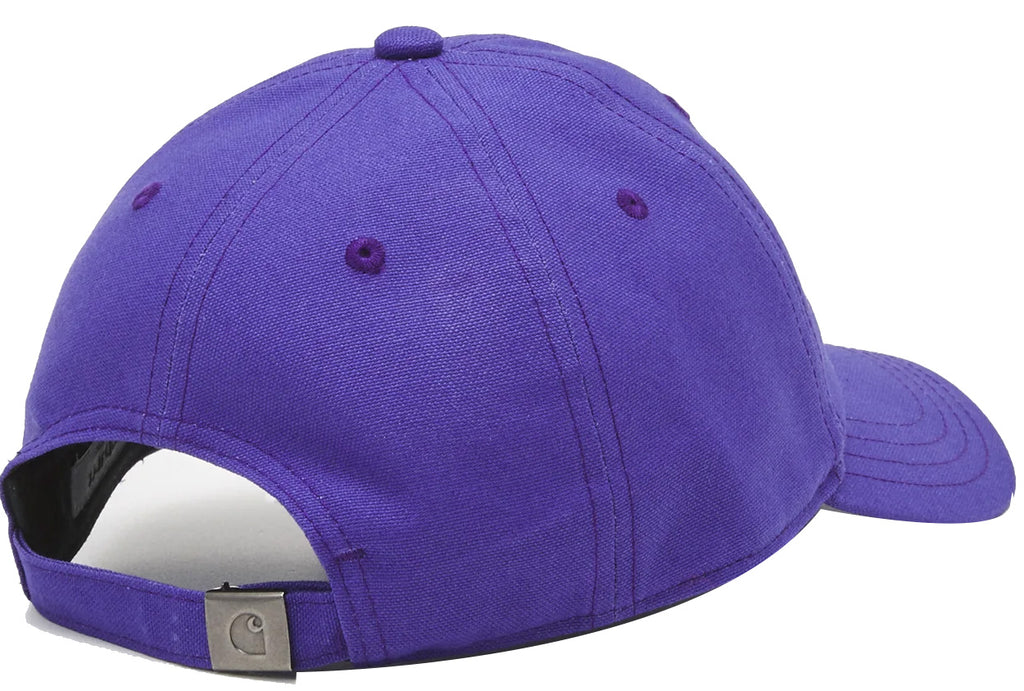 Carhartt Wip Cappello Canvas Script Cap Razzmic Icy Water Viola Uomo - 2