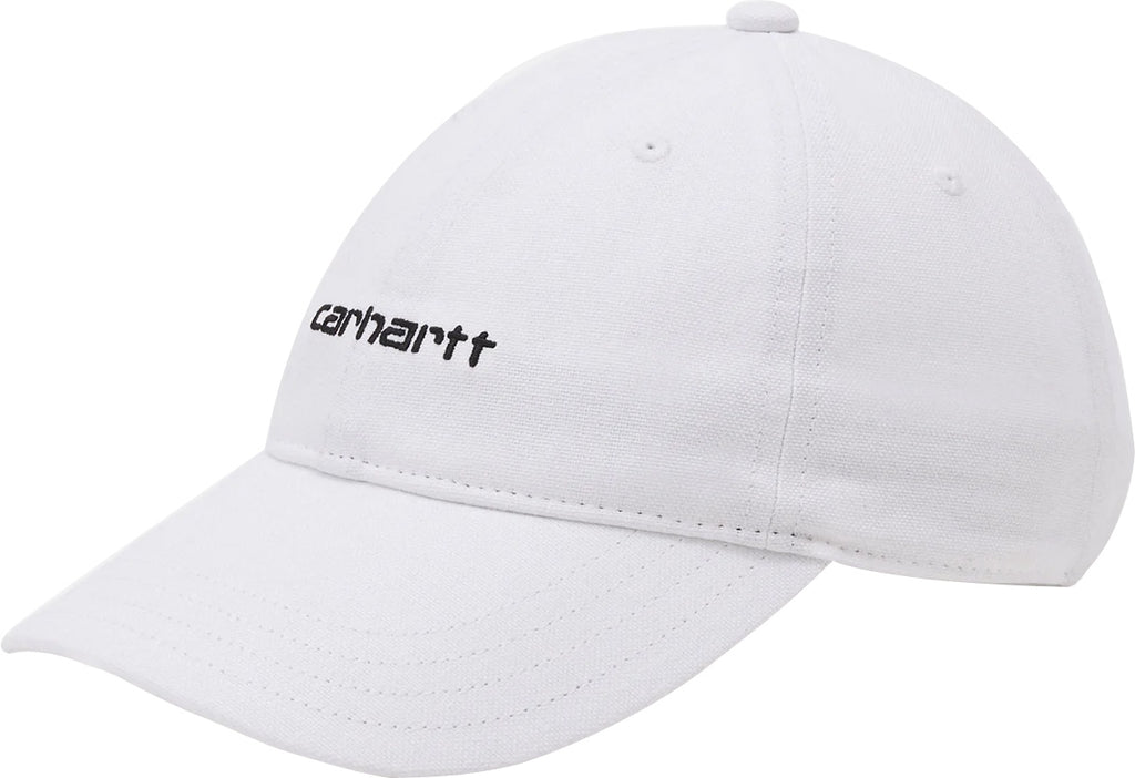Carhartt Wip Cappello Canvas Script Cap White Black Bianco Uomo - 1
