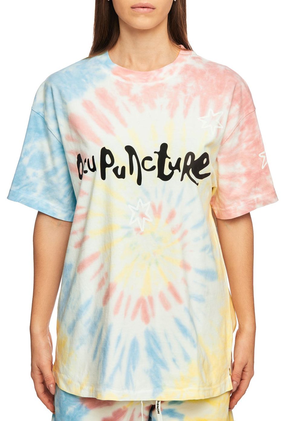 Acupuncture T-shirt Tie-dye Multicolor Multicolore Uomo - 1
