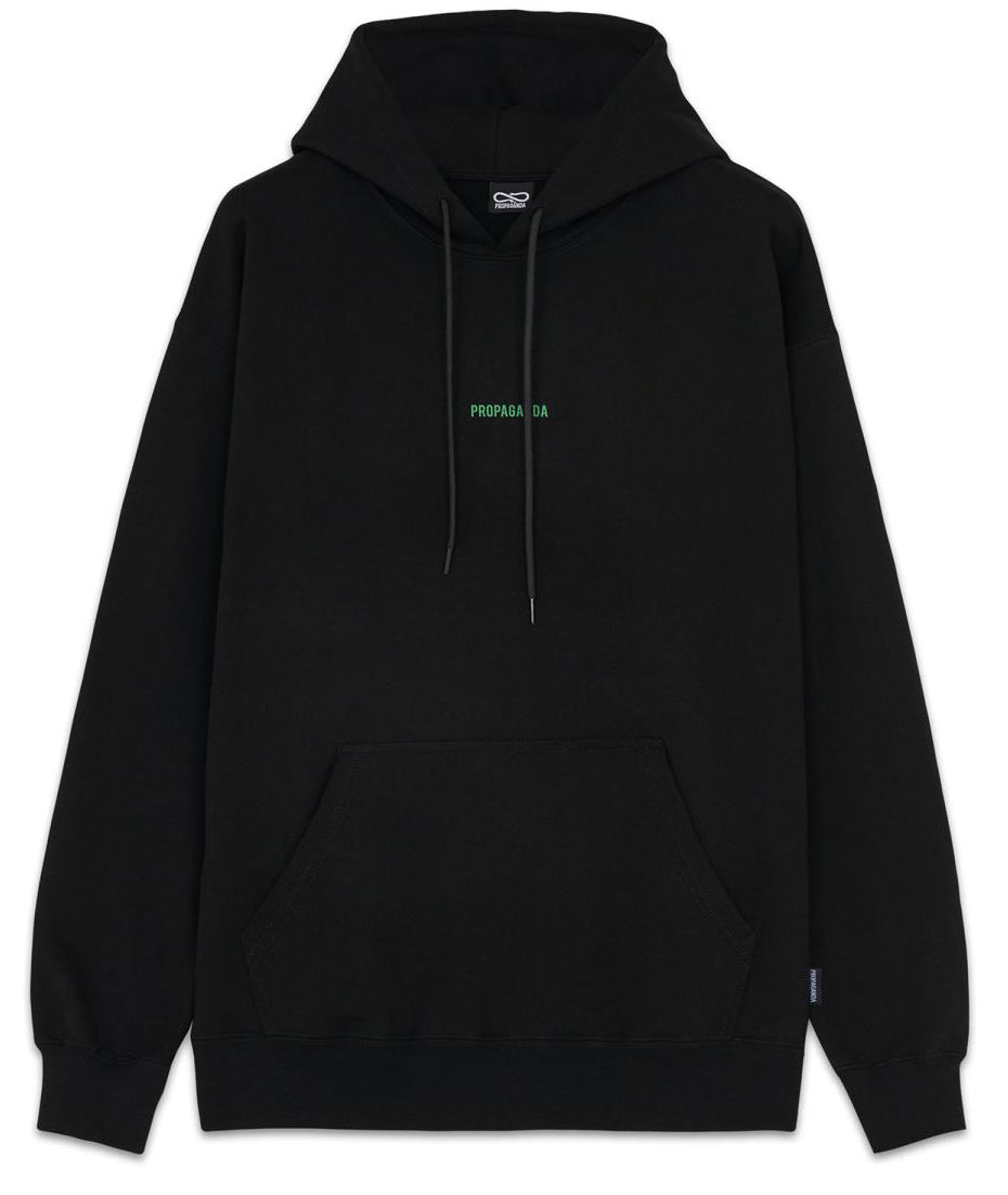 Propaganda Felpa Ribs Hoodie Black Nero Uomo - 2