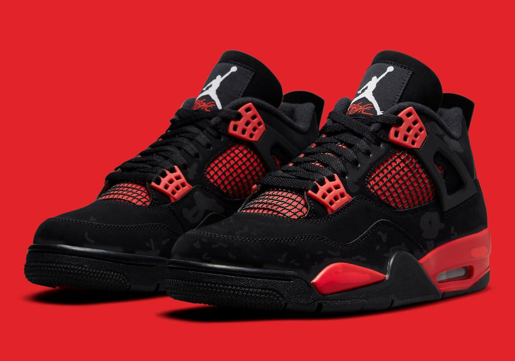 Jordan 4 Retro Shoes Red Thunder Nero Uomo - 2