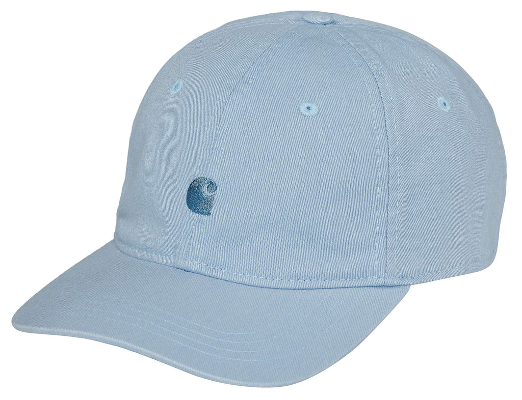 Carhartt Wip Cappello Madison Logo Cap Frosted Blue Icy Water Celeste Uomo - 1