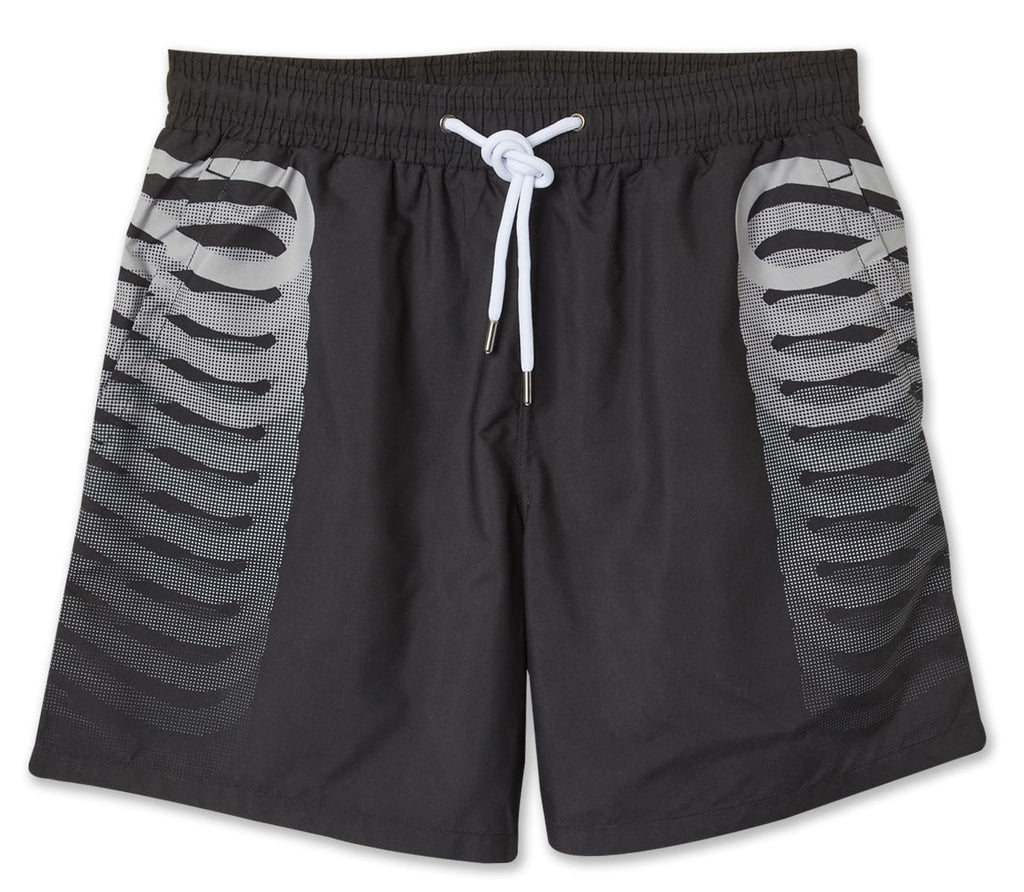 Propaganda Costume Ribs Swim Trunks Black Nero Uomo - 1