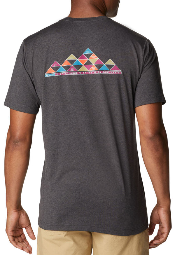 Columbia t-shirt Tech Trail Graphic Tee Black Heat