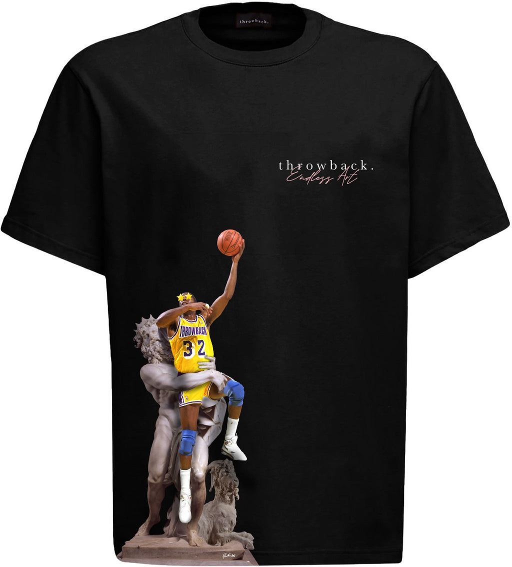 Throwback T-shirt Magic Tee Black Nero Uomo - 1