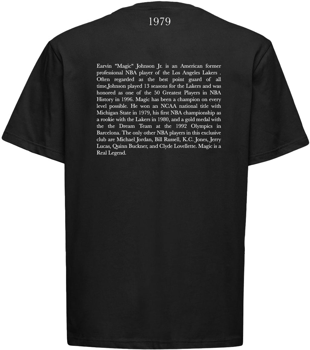 Throwback T-shirt Magic Tee Black Nero Uomo - 2