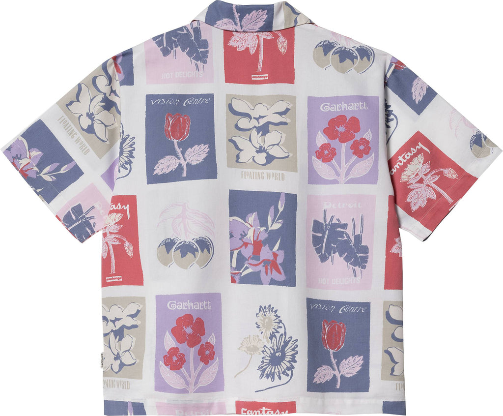 Carhartt Wip Camicia W S/s Verdana Shirt Print White Bianco Donna - 2