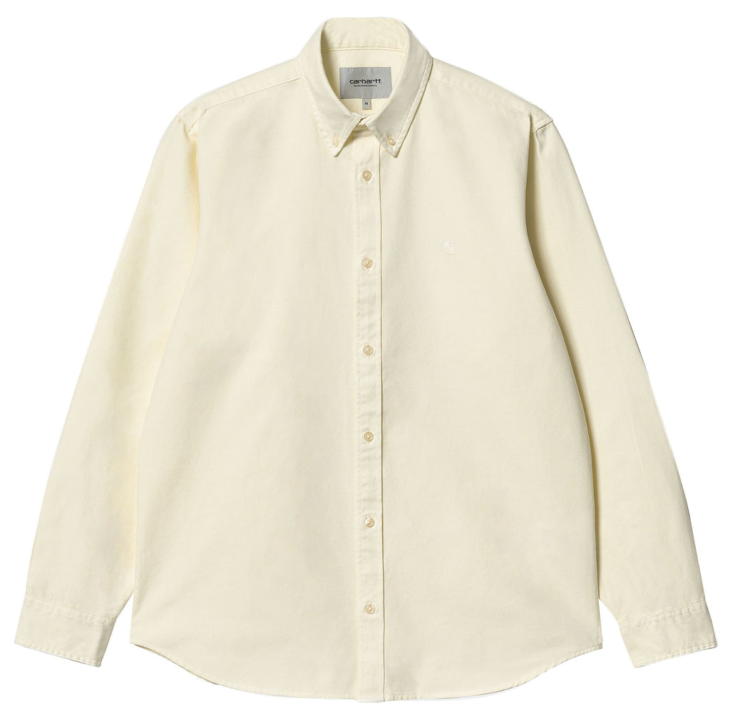 Carhartt Wip Camicia Ls Bolton Shirt Natural Garment Dyed Beige Uomo - 1